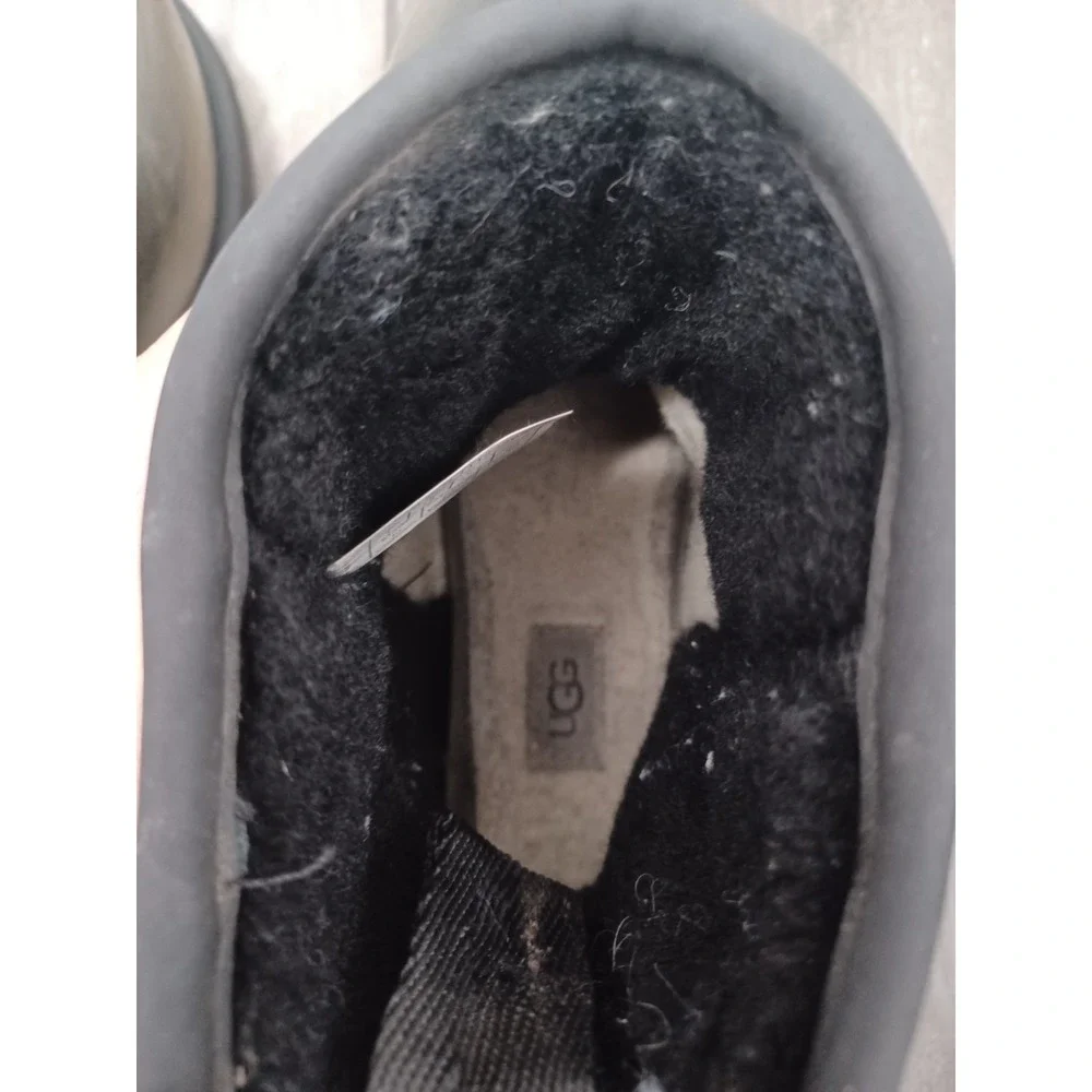 Classic Clear Mini IIWaterproof Slip On Ankle Rain Winter Black Boots Kids Sz 1